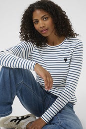 Kaffe Liddy T-Shirt naisten trikoopaita 10502821 petrooli