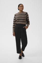 Kaffe KAmerle Pants Cropped Naisten Housut 10504769 musta
