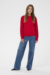 Kaffe KAlone Knit Pullover Naisten Neule 10507905 191758/haute red