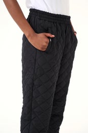 Kaffe KASeverina Quilted Pants Naisten Tikkihousut 10509583 100121 black deep