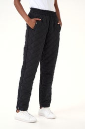 Kaffe KASeverina Quilted Pants Naisten Tikkihousut 10509583 100121 black deep