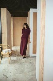 Kaffe KAhill Skirt Naisten Hame 10510416 viininpunainen/191528/windsor wine