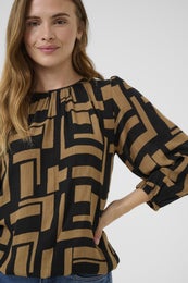 Kaffe KALorina Amber Blouse Naisten Pusero 10510737 konjakki