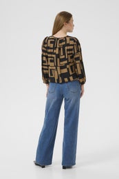 Kaffe KALorina Amber Blouse Naisten Pusero 10510737 konjakki