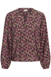 Kaffe KABella Shirt Naisten Pusero 10511035 108749/pink black graphic flower