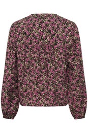Kaffe KABella Shirt Naisten Pusero 10511035 108749/pink black graphic flower