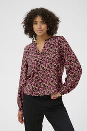 Kaffe KABella Shirt Naisten Pusero 10511035 108749/pink black graphic flower