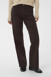 Kaffe KABrook HW Regular Fit Jeans Twill Naisten Farkut 10511225 190915/coffee bean