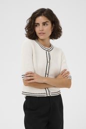 Kaffe KACoco Knit Cardigan Naisten Lyhythihainen Neuletakki 10511468 110602/chalk