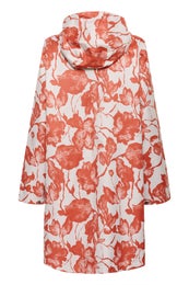 Cream CROlif Raincoat Naisten Takki 10614598 108757/paprika oatmeal flower