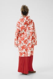Cream CROlif Raincoat Naisten Takki 10614598 108757/paprika oatmeal flower