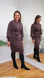 Kaffe KAregina Knit Belt Dress Naisten Neulemekko 10511017 191111 black coffee