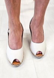 TOP3SHOES Salon Abierto Piel Cuna Yute Hielo SR1745 Naisten sandaalit