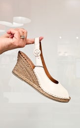 TOP3SHOES Salon Abierto Piel Cuna Yute Hielo SR1745 Naisten sandaalit
