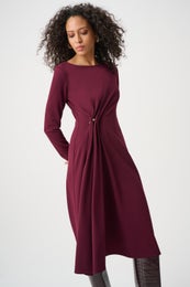 Joseph Ribkoff Scuba Crepe Draped Front Sheath Naisten Mekko 263178