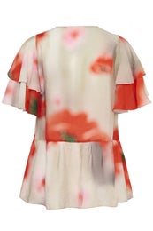 InWear ReaganIW Top Naisten Toppi 30112514 900006692/large blurred poppies