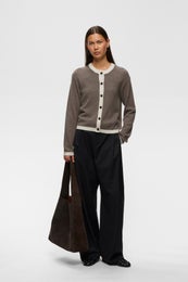 InWear TallyIW Monika Cardigan Naisten Neuletakki 30113218 1911091/chocolate brown melange