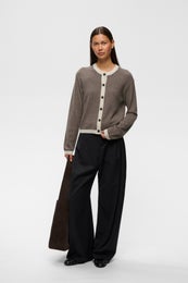 InWear TallyIW Monika Cardigan Naisten Neuletakki 30113218 1911091/chocolate brown melange