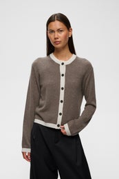 InWear TallyIW Monika Cardigan Naisten Neuletakki 30113218 1911091/chocolate brown melange