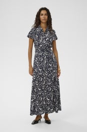 Soaked In Luxury SLArjana Maxi Dress SS Naisten Mekko 30404807 304815/India Ink Outline Flower