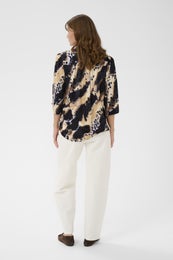 Soaked In Luxury SLClero SS Printed Shirt Naisten Paitapusero 30409030 304708/purple heather nebula print