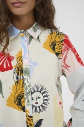 Culture CUAshmo Olena Shirt Naisten Paitapusero 50112765 109058/blue/red animal