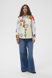 Culture CUAshmo Olena Shirt Naisten Paitapusero 50112765 109058/blue/red animal