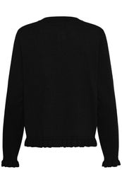 Culture CUClare Annemarie Frill Cardigan Naisten Neuletakki 50113629 500012 black