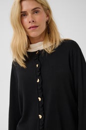 Culture CUClare Annemarie Frill Cardigan Naisten Neuletakki 50113629 500012 black