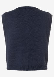 More & More Knit Vest With Buttons Naisten Neuleliivi 51081255 0375 marine