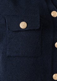 More & More Knit Vest With Buttons Naisten Neuleliivi 51081255 0375 marine