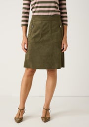 More & More Alcantara Skirt Naisten Hame 51095003 0660/olive leaf