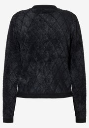 More & More Cardigan With Boucle Yarn Naisten Neulejakku 51921456 musta