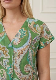 I Say Lotta Top Naisten Pusero 57952 n37/grass green paisley