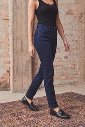 I Say Monza Long Straight Jeans Naisten Farkut 58013 601/blue/black wash