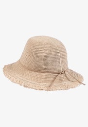 More & More Hat With Fringes Naisten Hattu 61039400 0214/powder beige