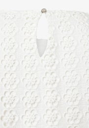 More & More Lace Shirt Blouse 1/2 Sleeve Naisten Pitsipusero 61822487 0041/off white