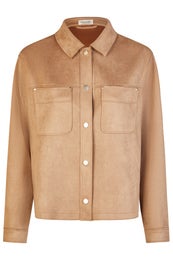 Barbara Lebek Bluse Naisten Paitajakku 55520062 304/cognac