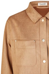 Barbara Lebek Bluse Naisten Paitajakku 55520062 304/cognac