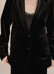 Grace & Mila Tofu Naisten Samettiblazer 16395 noir