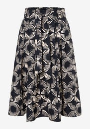 More & More Poplin Print Skirt Naisten Hame 61815565 2790 small modern twotone print