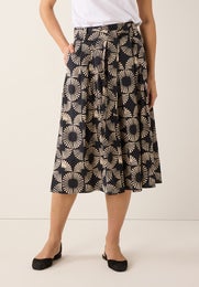 More & More Poplin Print Skirt Naisten Hame 61815565 2790 small modern twotone print