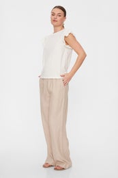 Freequent FQLava Pant Naisten Housut 127405 beige
