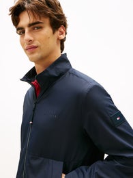Tommy Hilfiger Branded Blouson Miesten Takki MW0MW42502 tummansininen/DW5/desert sky