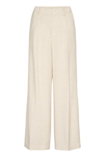 Kaffe KAAnetta HW Pants Naisten Housut 10511618 1513051/feather grey melange