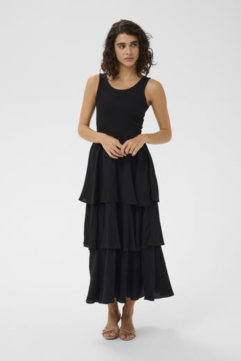 Kaffe KAerika Dress Naisten Mekko 10511625 100121/black deep