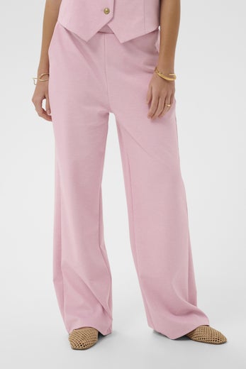 Cream CRAnett Wide Pant Naisten Housut 10612047 vaaleanpunainen