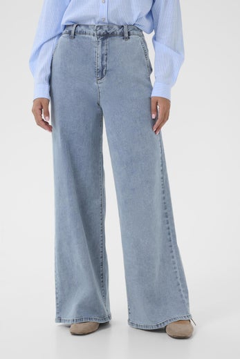 Cream CRVisti Pant Naisten Farkut 10612286 108844/cleveland light blue denim