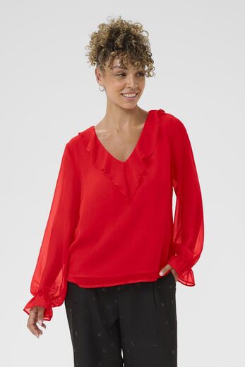 Cream CRFlake Blouse Naisten Pusero 10614486 181763/high risk red