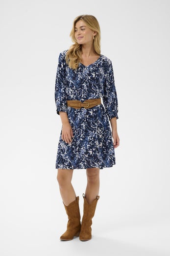 Cream CRTiah Dress Naisten Mekko 10614977 tummansininen